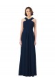 Long Chiffon Bridesmaid Dress V-Neck Top Brisbane