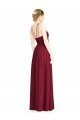 Halter Neck Open Back Draped Chiffon Bridesmaid Dress Brisbane