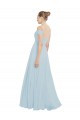 Chiffon Bridesmaids Dress with Off the Shoulder Draped Neckline Brisbane