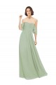 Boho Chic Chiffon Bridesmaids Dress with Off the Shoulder Neckline Brisbane