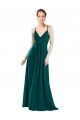 Sexy Chiffon Bridesmaid Dress with Deep V-Neckline Brisbane