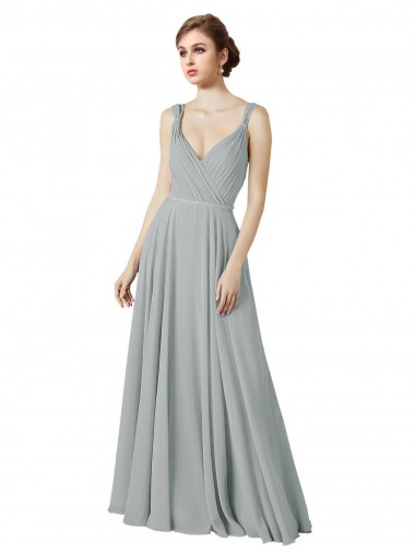 Figure Flattering Chiffon Bridesmaid Dress with Beaded Detail Brisbane