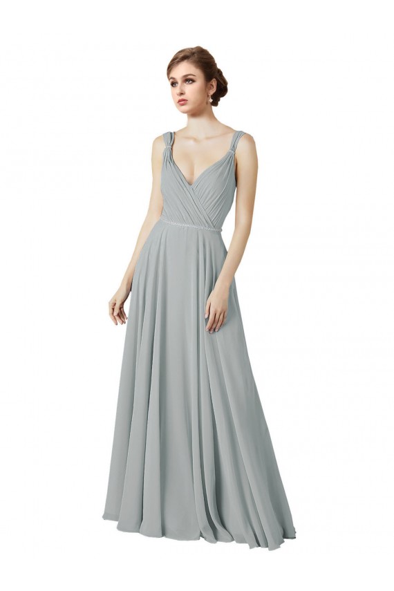 Figure Flattering Chiffon Bridesmaid Dress with Beaded Detail Brisbane