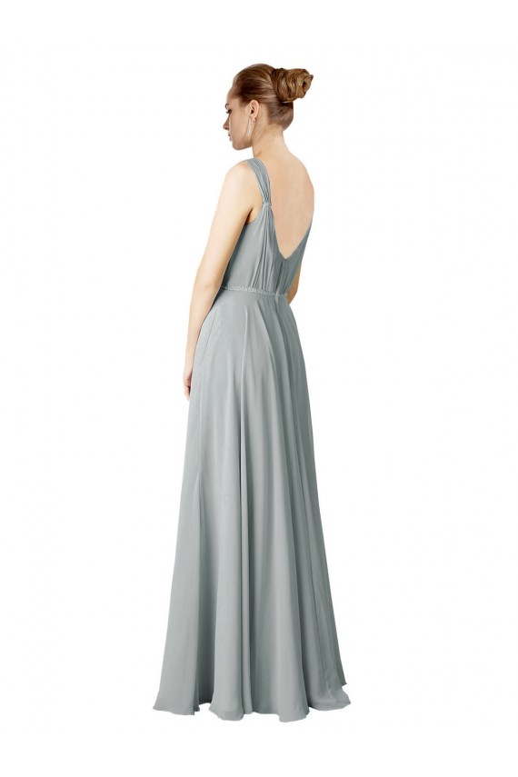 Figure Flattering Chiffon Bridesmaid Dress with Beaded Detail Brisbane