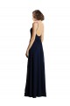Simple Chiffon Bridesmaid Dress with Deep V-Neckline Brisbane
