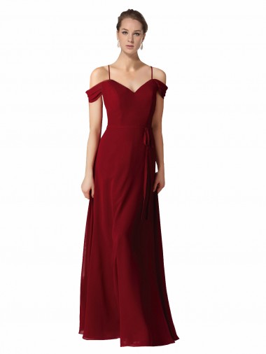 Chiffon with Beaded Embroidery Bridesmaid Dress Brisbane