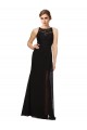 Sheath Beaded and Embroidered Bridesmaids Dress with Lace Bodice and Chiffon Skirt Brisbane