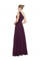 One Shoulder Chiffon Bridesmaids Dress with Shoulder Bow Brisbane