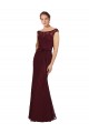 Lace Bridesmaids Dress with Matching Satin Tie Sash Brisbane