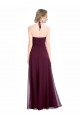 Full Length Chiffon Bridesmaid Dress with Halter Top Brisbane