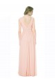 Full Length Chiffon Bridesmaid Dress with V-Front and Back Brisbane