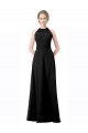 Full Length Chiffon Sweetheart Bridesmaid Dress with An Illlusion Overlay Brisbane