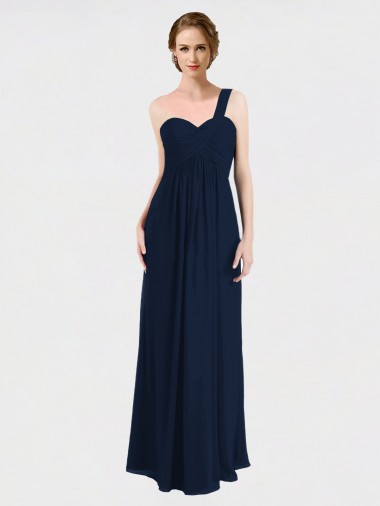 Full Length Long Chiffon Bridesmaid Gown with Sweetheart Neckline Brisbane