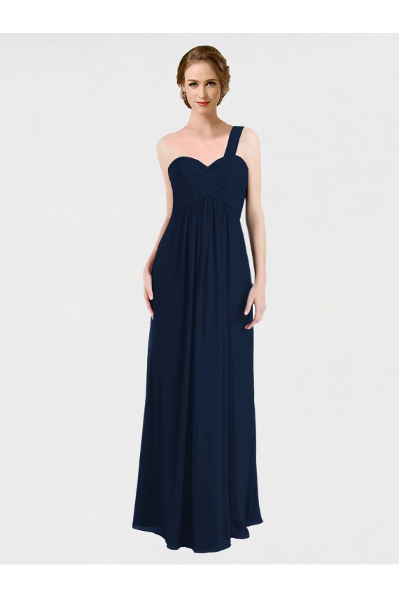 Full Length Long Chiffon Bridesmaid Gown with Sweetheart Neckline Brisbane