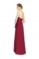 Draped V-Neck High Low Chiffon Bridesmaid Dress Brisbane