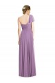 Flutter Sleeves One Shoulder Long Chiffon Bridesmaid Dress Brisbane