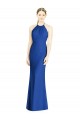 Criss Cross Low Back Halter Chiffon Bridesmaid Dress Brisbane