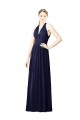V-Neck Halter Long Open Back Chiffon Bridesmaid Dress Brisbane