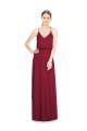 Full Length V-Neck A-Line Chiffon Boho Bridesmaid Dress Brisbane