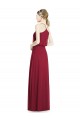 Full Length V-Neck A-Line Chiffon Boho Bridesmaid Dress Brisbane