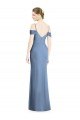 Draped Cold Shoulder Sweetheart Long Chiffon Formal Bridesmaid Dress Brisbane