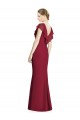 V-Neck V-Back Long Chiffon Bridesmaid Dress Brisbane