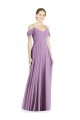 Off the Shoulder Open Cowl-Back Maxi Bridesmaid Dress Brisbane