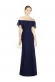 Off the Shoulder Full-Length Trumpet Chiffon Bridesmaid Dress Brisbane