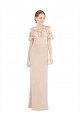 Off the Shoulder Sleeves Sheath Chiffon Bridesmaid Dress / Prom Dress Brisbane