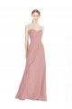 Daped A-Line Chiffon Bridesmaid Dress with Pleated Sweetheart Bodice Brisbane