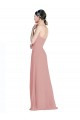 Daped A-Line Chiffon Bridesmaid Dress with Pleated Sweetheart Bodice Brisbane
