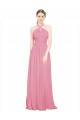 Halter Neck Keyhole A-Line Chiffon Bridesmaid Dress Brisbane