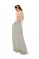Chiffon Bridesmaid Dress with Ruched Draped Bodice Brisbane