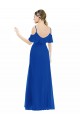 High Low Boho Bridesmaid Dress with Cold Shoulder Sleeves Brisbane