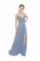Sexy Chiffon Bridesmaid Dress with V-Neck Lace Bodice Brisbane