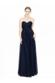 Strapless Sweetheart Long Chiffon Bridesmaid Dress Low Back Brisbane