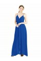 Sleeveless Surplice Chiffon Bridesmaid Dress with Spaghetti Straps Brisbane