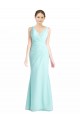 Ruched Bodice Sweetheart Chiffon Bridesmaid Dress with Lace Back Brisbane