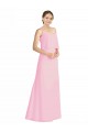 Spaghetti Straps A-Line Chiffon Bridesmaid Dress Low Back Brisbane