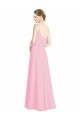 Spaghetti Straps A-Line Chiffon Bridesmaid Dress Low Back Brisbane