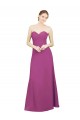Sweetheart Neckline Pleated Chiffon Bridesmaid Dress with Low Back Brisbane