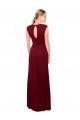 Cap Sleeves Chiffon Bridesmaid Dress / Prom Dress with Pleated V-Neck Bodice Brisbane