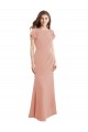 Cap Sleeves Long Chiffon Bridesmaid Dress / Prom Dress with Low V-Back Brisbane