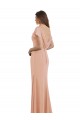 Cap Sleeves Long Chiffon Bridesmaid Dress / Prom Dress with Low V-Back Brisbane