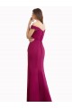 Off the Shoulder Chiffon Bridesmaid Dress with Lace Appliques and Front Slit Brisbane