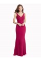 V-Neck Mermaid Chiffon Bridesmaid Dress / Prom Dress with V-Back and Belt Brisbane