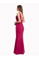 V-Neck Mermaid Chiffon Bridesmaid Dress / Prom Dress with V-Back and Belt Brisbane