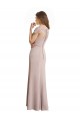 Capped Sleeves Embroidered with Applique Lace Mermaid Chiffon Bridesmaid Dress Brisbane