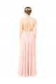 Halter Neck Chiffon Bridesmaid Dress with Double Ruffle Front Brisbane