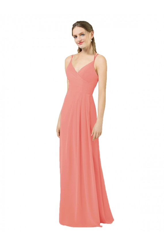 Flirty Chiffon Bridesmaid Dress with Modern Back Detail Brisbane